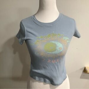 Blue moon crop top